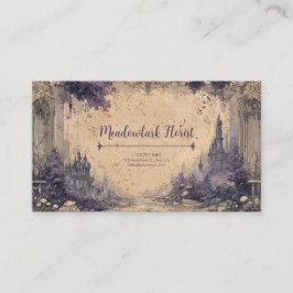 Gotische Romance Sprookjeskasteel ruïnes Visitekaartje