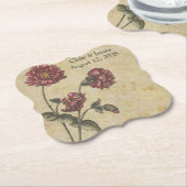 Gotische Romance Trouwpapier Onderzetter Donker El (Gekanteld)