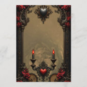 Gotische Romance: verborgen passie Menu (Achterkant)