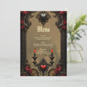 Gotische Romance: verborgen passie Menu (Staand voorkant)
