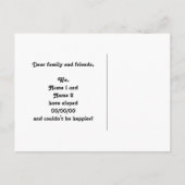 Gotische romance Victoriaans rood zwart we hebben Aankondigingskaart (Achterkant)