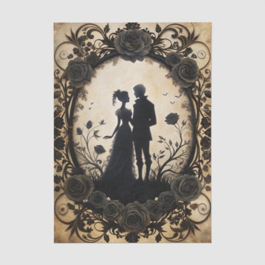 Gotische Romantiek Decoupage Tissuepapier (Voorkant)