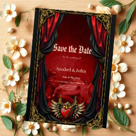 Gotische Romantiek, het hart van de passie. Save The Date