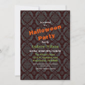 Gotische romantische Halloween Kaart (Voorkant)