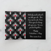 Gotische romantische Valentijn Feestdagen Kaart (Binnen)