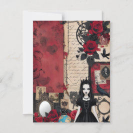 Gotische romantische Vintage elegant Briefkaart