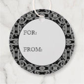 GOTISCHE Ronde Cadeaublaadjes Bedankjes Labels (Achterkant)