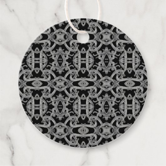 GOTISCHE Ronde Cadeaublaadjes Bedankjes Labels (Voorkant)