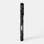 Gotische Roos en Botpatroon iPhone 16 Hoesje (Rechterkant)