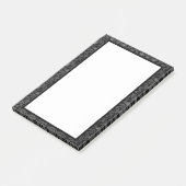 Gotische Roos in Zwart en Grijs Post-it® Notes (Schuin)