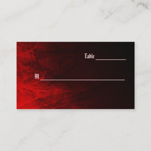 Gotische Roos plaats kaarten Visitekaartje Plaatskaartje (Voorkant)