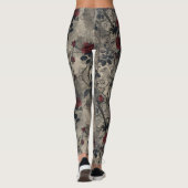 gotische Roos wijnstok Leggings (Achterkant)