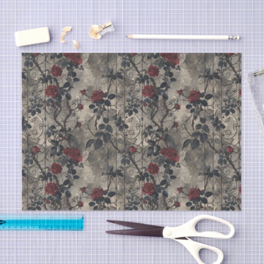 gotische Roos wijnstok Tissuepapier (Craft)