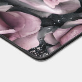 Gotische Roze en Zwarte Rozen Monogram Bureaumat (Hoek)