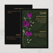 Gotische rozen bijgelegen kaart (Voorkant / Achterkant)