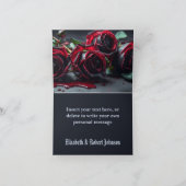 Gotische Rozen bruiloft Bedankkaart (Binnen)