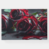 Gotische Rozen bruiloft Gastenboek (Achterkant)