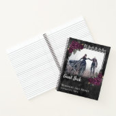 Gotische Rozen bruiloft gastenboek Notitieboek (Binnen)