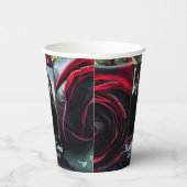 Gotische Rozen bruiloft Papieren Bekers (Rechts)