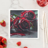 Gotische Rozen bruiloft Servet (Insitu)