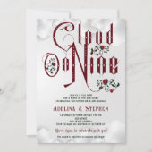 Gotische Rozen Cloud Negen Koppels Trouwdouche Kaart (Voorkant)