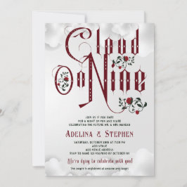 Gotische Rozen Cloud Negen Koppels Trouwdouche Kaart