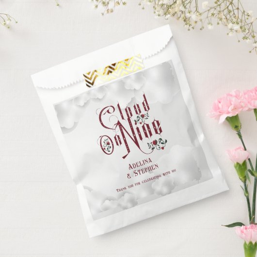 Gotische Rozen Cloud Nine Halloween Bruiloft Bedankzakje (Gezegeld)