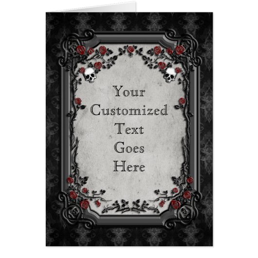 Gotische Rozen en schedels (Voorkant)