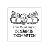  Gotische Rozen en Thorns Bibliotheek Boeknaam Rubberstempel (Afrduk)