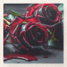 Gotische Rozen Glazen Onderzetter