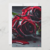 Gotische Rozen Halloween Kaart (Achterkant)