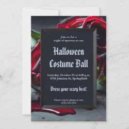 Gotische Rozen Halloween Kaart