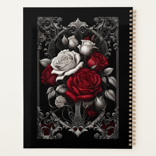 Gotische Rozen in  Lijst Planner (Achterkant)
