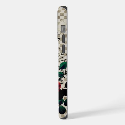 Gotische Rozen iPhone Hoesje (Linkerkant)