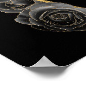 Gotische Rozen Kist Trouwen Gastboek Tafel Teken Poster (Hoek)