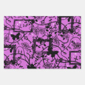 Gotische Rozen Lijsten en botervliegen Inpakpapier Vel (Voorkant 2)