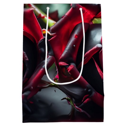 Gotische Rozen Medium Cadeauzakje (Achterkant)