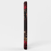 Gotische Rozen Naam Koppel & Trouwdatum Case-Mate iPhone Case (Achterkant/rechts)