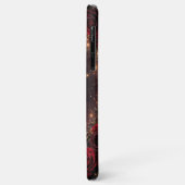 Gotische Rozen Naam Koppel & Trouwdatum Case-Mate iPhone Case (Achterkant/links)