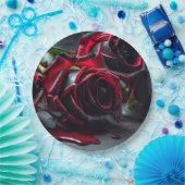 Gotische Rozen Papieren Bordje (Feest)