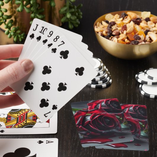 Gotische Rozen Pokerkaarten (Insitu)