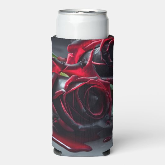 Gotische Rozen Seltzer Blikjeskoeler (Seltzer Voorkant)