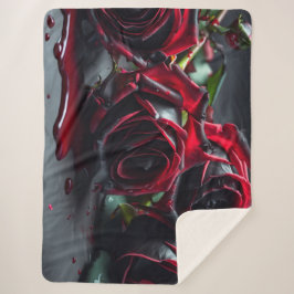 Gotische Rozen Sherpa Deken