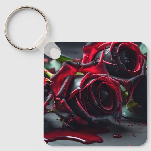 Gotische Rozen Sleutelhanger (Voorkant)