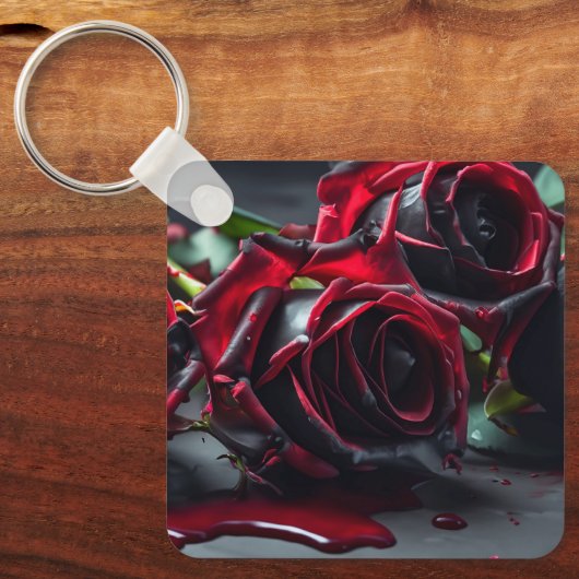 Gotische Rozen Sleutelhanger (Voorkant)