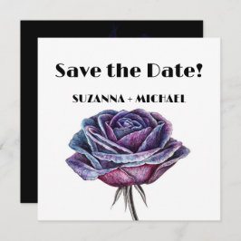 Gotische Rozen sparen de Datum Save The Date