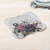 Gotische rozen spooky Halloween feest Kartonnen Onderzetters (Gekanteld)