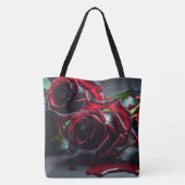 Gotische Rozen Tote Bag (Achterkant)
