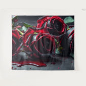 Gotische rozen trouwfoto achtergrond wandkleed (Voorkant (horizontaal))