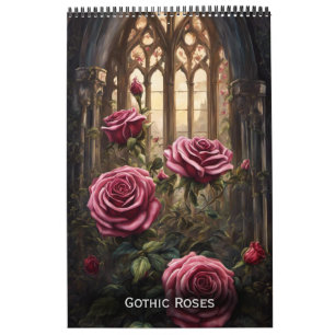 Gotische Rozen van Ivy en Bat Gothic Art Kalender